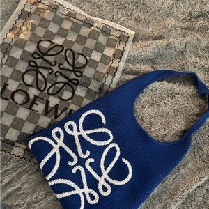 Blue Halter Loewe Top